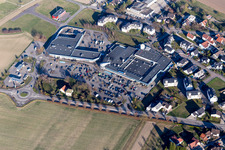 Drone image of Gambsheim in the state Bas-Rhin, France