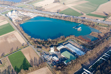 Gravel pit Achern in the district Fautenbach in Achern in the state Baden-Wuerttemberg, Germany