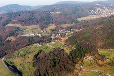 From the west in Sasbachwalden in the state Baden-Wuerttemberg, Germany
