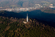 Transmission mast on the Fremersberg in Baden-Baden in the state Baden-Wuerttemberg, Germany