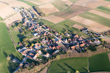 Oblique view of Crœttwiller in the state Bas-Rhin, France