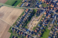 Development of the new development area Am Wingert in the district Hayna in Herxheim bei Landau in the state Rhineland-Palatinate, Germany