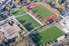 Herxheim bei Landau in the state Rhineland-Palatinate, Germany viewn from the air