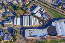 Industrial estate in Fellach with StrohmeierGilb kitchen world and SKINSUPPLY | Specific Skin Supplements in Bellheim in the state Rhineland-Palatinate, Germany