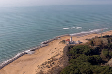 Lignano Riviera in the state Friuli Venezia Giulia, Italy from above