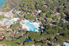 Lignano Riviera in the state Friuli Venezia Giulia, Italy out of the air