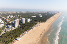 Lignano Pineta in the state Friuli Venezia Giulia, Italy from above