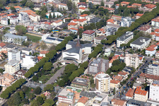 Aerial photograpy of Lignano Sabbiadoro in the state Udine, Italy