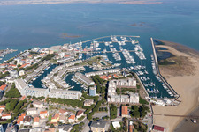 Lignano Sabbiadoro in the state Udine, Italy from the plane