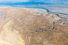 Drone recording of Lignano Sabbiadoro in the state Udine, Italy