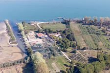 Oblique view of Caserma di Canal Muro in the state Friuli Venezia Giulia, Italy