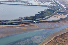 Caserma di Canal Muro in the state Friuli Venezia Giulia, Italy from above