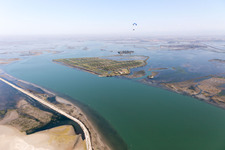 Aerial photograpy of Grado in the state Gorizia, Italy