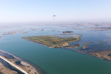 Oblique view of Grado in the state Gorizia, Italy