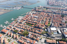 Grado in the state Gorizia, Italy seen from above
