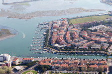 Grado in the state Gorizia, Italy viewn from the air