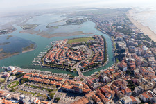 Grado in the state Gorizia, Italy from the drone perspective