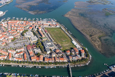 Grado in the state Gorizia, Italy from a drone