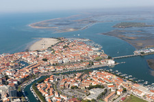 Oblique view of Grado in the state Gorizia, Italy