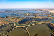 Coastal area of the Adria - Island and monastery of Santuario Di Barbana in Grado in Friuli-Venezia Giulia, Italy