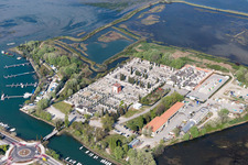 Grado in the state Gorizia, Italy from the plane