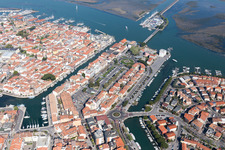 Grado in the state Gorizia, Italy viewn from the air