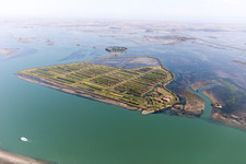 Drone image of Grado in the state Gorizia, Italy