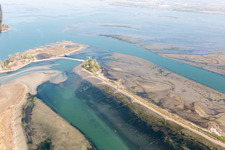 Caserma di Canal Muro in the state Friuli Venezia Giulia, Italy from a drone