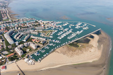Drone image of Lignano Sabbiadoro in the state Udine, Italy
