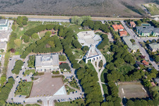 Aerial view of Lignano Sabbiadoro in the state Udine, Italy