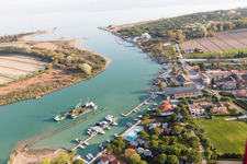 Aerial view of Cortellazzo in the state Veneto, Italy