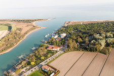 Oblique view of Cortellazzo in the state Veneto, Italy