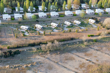 Aerial view of Ca' Savio in the state Veneto, Italy