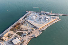 Punta Sabbioni in the state Veneto, Italy viewn from the air