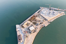 Drone recording of Punta Sabbioni in the state Veneto, Italy