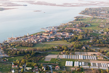 Punta Sabbioni in the state Veneto, Italy seen from above