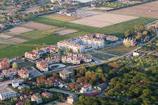 Oblique view of Cavallino-Treporti in the state Veneto, Italy