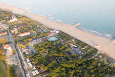 Aerial view of Ca' Crepaldo in the state Veneto, Italy