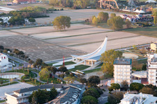 Aerial photograpy of Ca' Costantini in the state Veneto, Italy