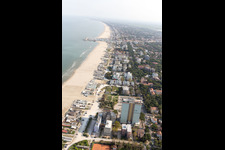 Aerial photograpy of Milano Marittima in the state Emilia Romagna, Italy