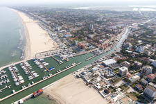 Milano Marittima in the state Emilia Romagna, Italy out of the air