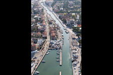 Milano Marittima in the state Emilia Romagna, Italy seen from above