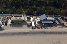 Aerial view of Zadina Pineta in the state Emilia Romagna, Italy