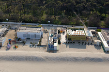 Aerial photograpy of Zadina Pineta in the state Emilia Romagna, Italy