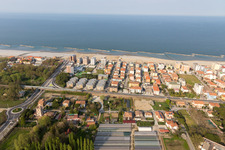 Aerial view of Torre Pedrera in the state Emilia Romagna, Italy