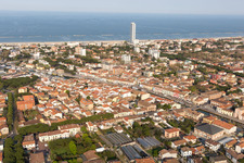 Cesenatico in the state Forlì-Cesena, Italy from a drone