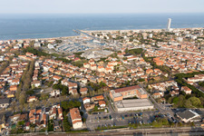 Aerial photograpy of Cesenatico in the state Forlì-Cesena, Italy