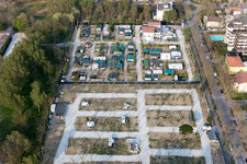 Cesenatico in the state Forlì-Cesena, Italy from above