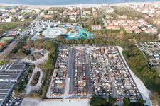 Cesenatico in the state Forlì-Cesena, Italy seen from above