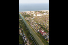 Zadina Pineta in the state Emilia Romagna, Italy from above